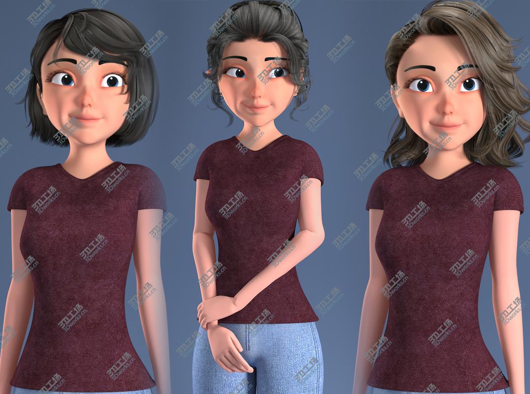 images/goods_img/202104021/3D CARTOON WOMAN - MOM RIGGED/1.jpg